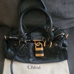 Amazing christmas gift Authentic Chloe Paddington Satchel black